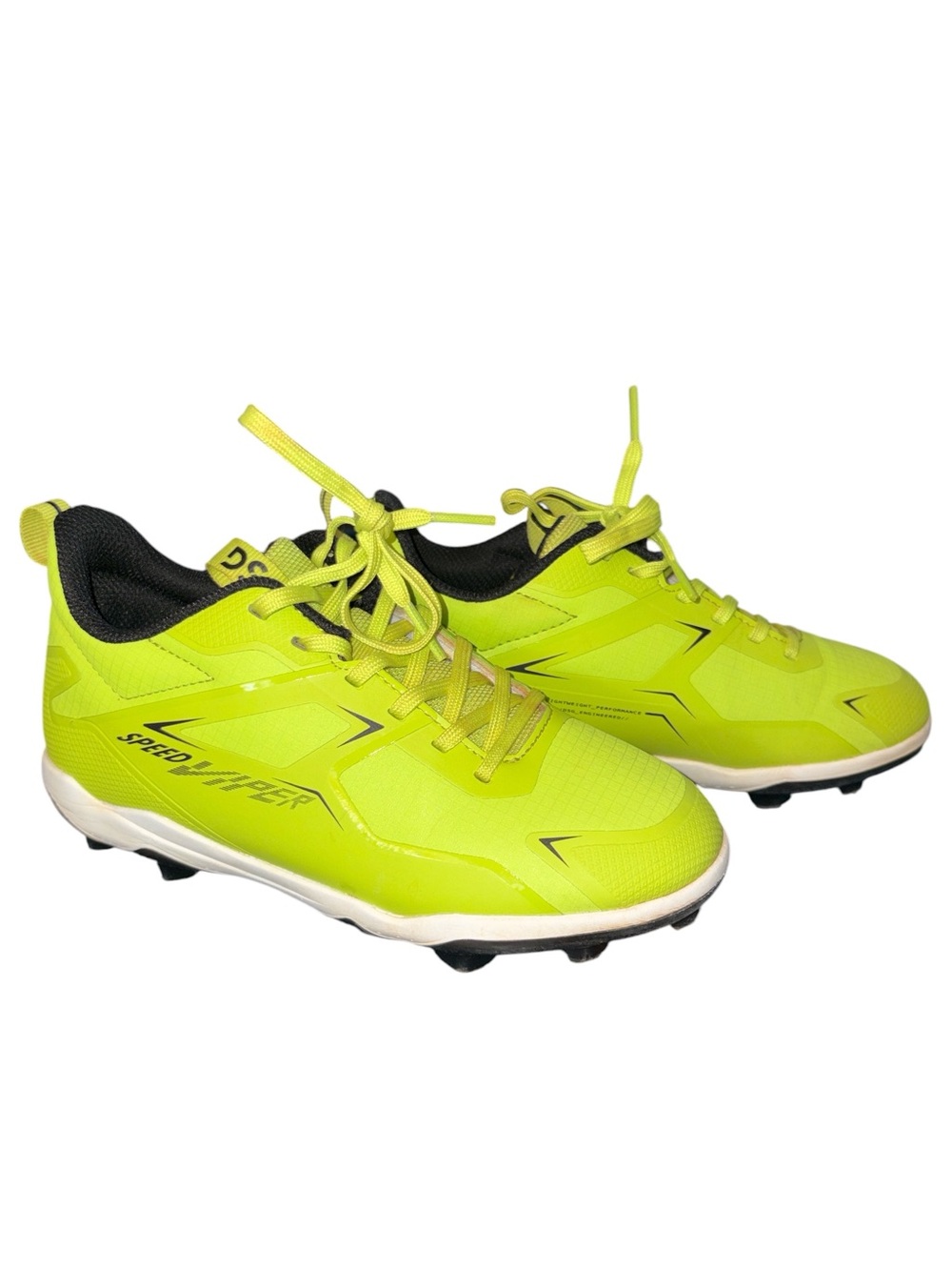 DSG Speed Viper Baseball and Softball Cleats In Neon Yellow